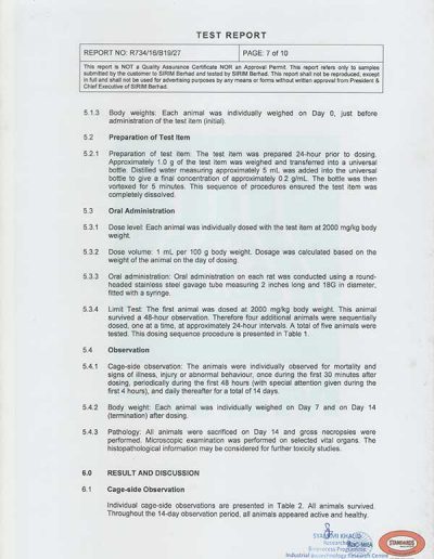 Energy Soap Malaysia Sirim Report 五方能量皂 马来西亚 SIRIM 测试报告 | Five Directions