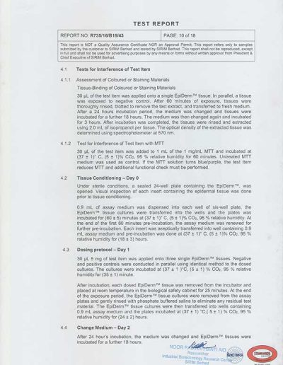 Energy Soap Malaysia Sirim Report 五方能量皂 马来西亚 SIRIM 测试报告 | Five Directions
