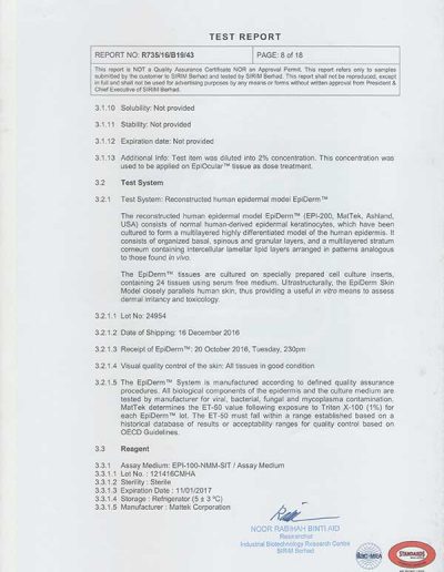 Energy Soap Malaysia Sirim Report 五方能量皂 马来西亚 SIRIM 测试报告 | Five Directions