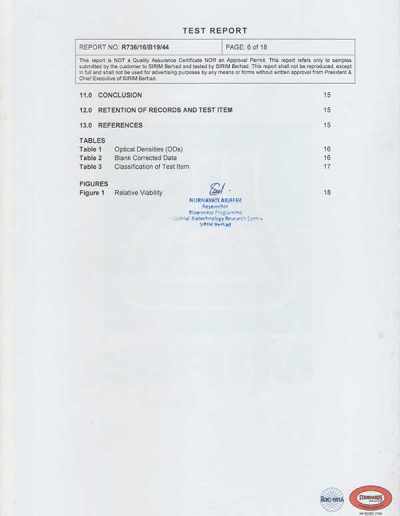 Energy Soap Malaysia Sirim Report 五方能量皂 马来西亚 SIRIM 测试报告 | Five Directions